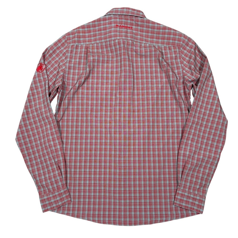 Mammut Shirt Mens M Plaid Long Sleeve Button Up Lightweight Performance Outdoor - Picture 9 of 11